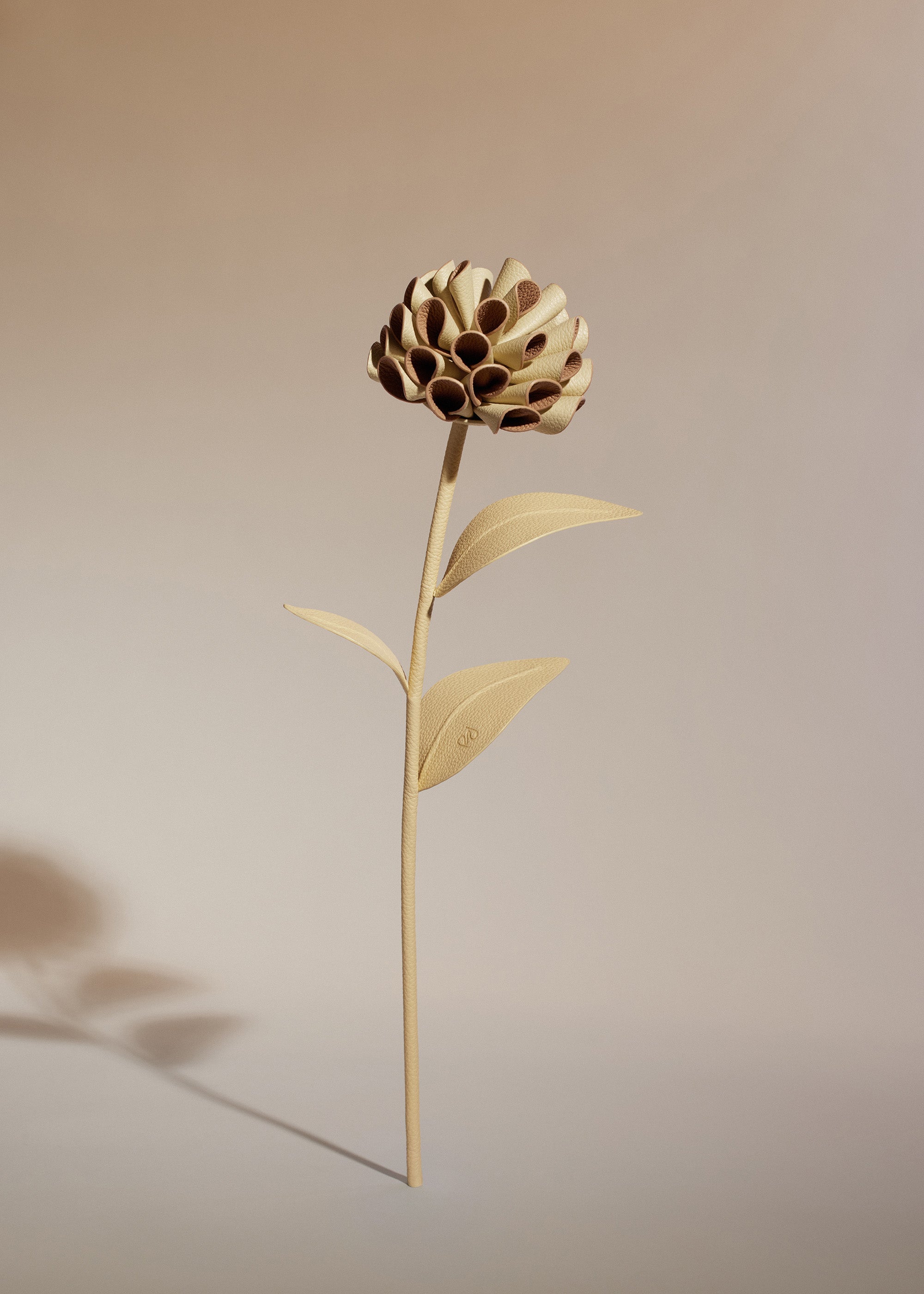 Blume Dalium - Duo Weizen Genarbtes Leder