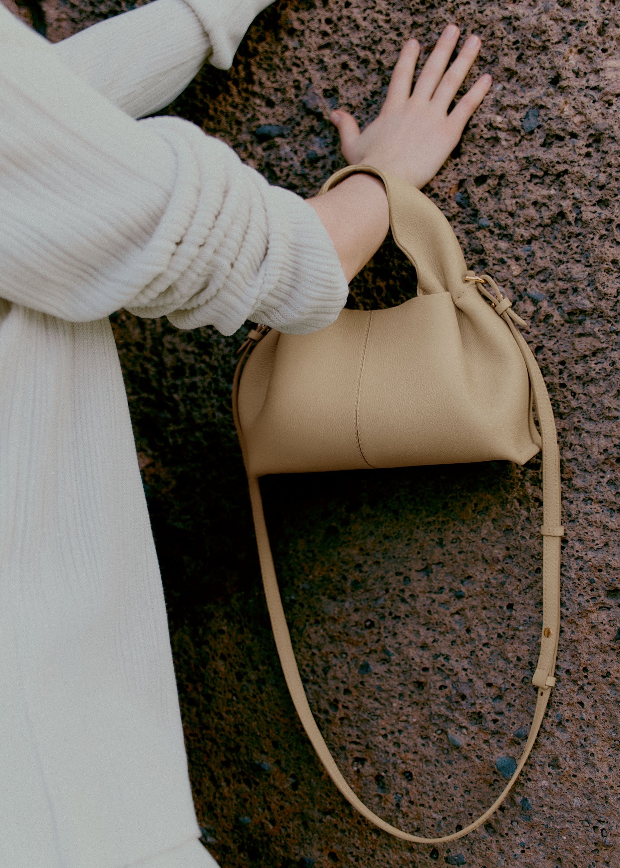 Numéro Neuf Mini - Sand Genarbtes Leder
