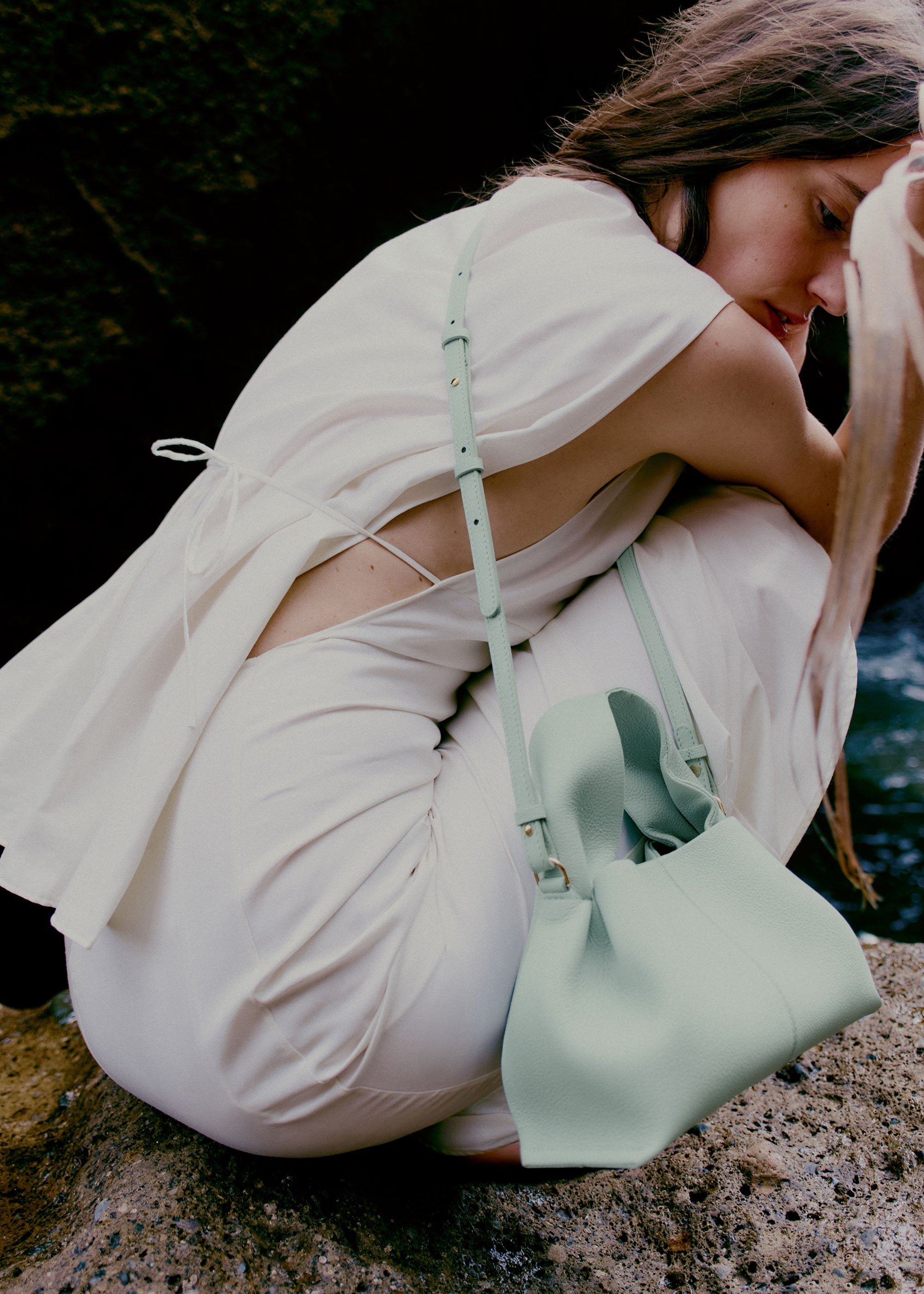 Numéro Neuf Mini - Meerschaum Genarbtes Leder