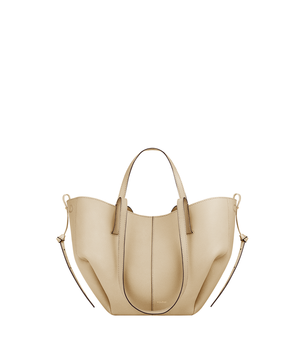 Cyme Mini - Sand Genarbtes Leder